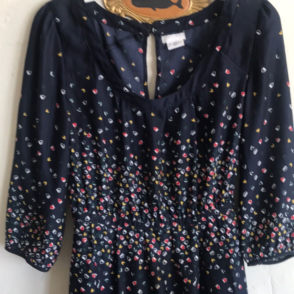 Urban outfitters navy blue long sleeve dress